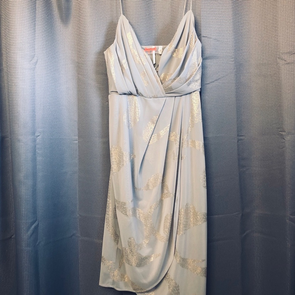 Free People spaghetti strap midi wrap dress
